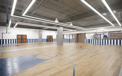 现代篮球场3D模型下载